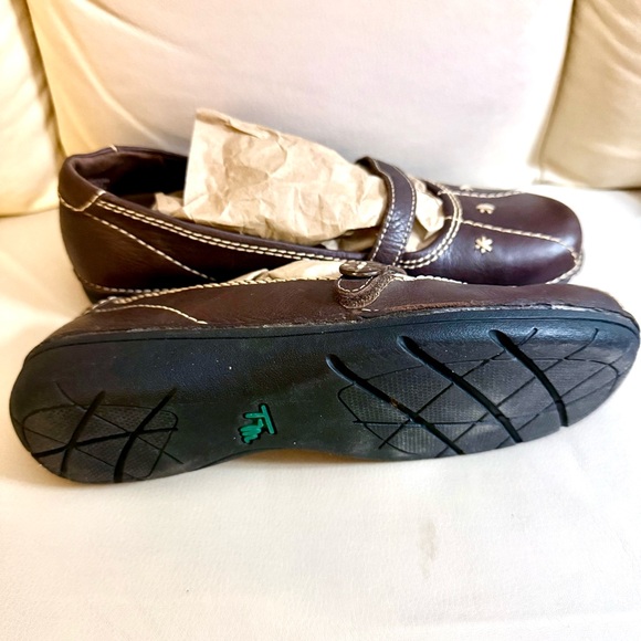 THOM McAN SHOES BEOWN LEATHER MARY JANES MOCCASINS LOAFERS SIZE 8 - Picture 5 of 5